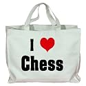 I Love/Heart Chess Totebag (Cotton Tote / Bag)