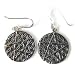 Spiritual Jewelry- Flower of Life- Pentagram, Earrings , Silver