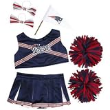 Build-A-Bear Workshop New England Patriots Cheerleader Uniform 6 pc.