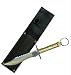 GOLD SURVIVAL KNIFE with KEYCHAIN