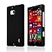 Lumia Icon Case, [Black] Slim Grip Rubberized Hard Plastic Case for Nokia Lumia Icon (2014)