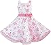 Sunny Fashion Girls 3 Layers Dress Pink Flower Wave Pageant Wedding