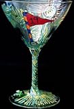 Golf - 19th Hole Design - Hand Painted - Grande Martini - 10 oz.