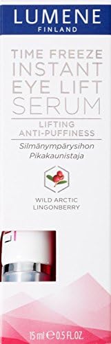 Lumene Time Freeze Instant Eye Lift Serum Anti-Puffiness, 0.5 Fluid Ounce, (Pack of 2)