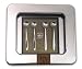 Vineyard Gardens Pewter Salt Spoons Gift Set of Four