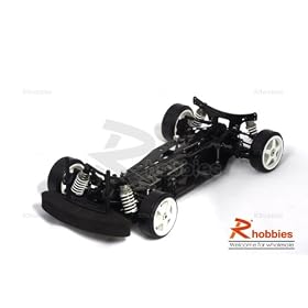 1 10 RC EP XR 4WD On-Road Belt Drive Racing Car Carbon Fiber Chassis from Electric Chassis Kits