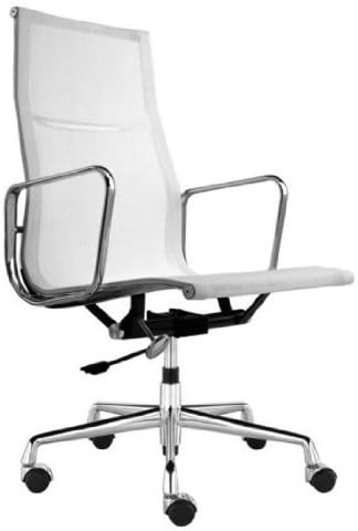 Aluminum Mesh Management High Back Chair - White