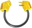 Camco 55175 RV 18 PowerGrip Dogbone Electrical Adapter with Handle