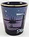 Maryland Nautical Scene Cobalt Blue Frosted Shot Glass
