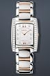 Ebel Brasilia Mini Diamond Rose Two Tone 24 x 29.5 mm Watch - Mother of Pearl Dial, Two Tone Bracelet 1215922 from Ebel