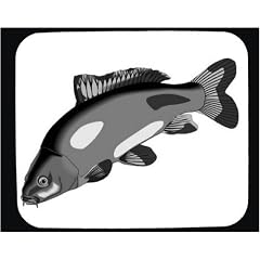 Mauspad mit der Grafik: Tier, Karp, Fisch, Karpfen