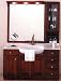 Bristol Dream Range COMP 122 Birch Wood Bathroom Vanity Set with Vanity Unit, Marble Top, White Basin, Mirror, Light, Wall Cabinet