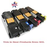 B, C, M, Y (2,000 pages) High Yield Compatible Dell 1320c Color Laser Toner Cartridges Comb (New Chip installed)