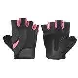 Harbinger 149 Women's Pro Wash & Dry Weight Lifting Gloves (Black/Pink, Medium)