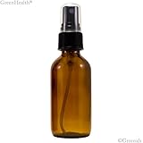 2 oz Amber Boston Round Glass Bottle with Fine Mist sprayer 12/bx + 1 Clear Pipette