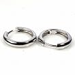 Sterling Silver Huggie Hoop Earrings - Size: 3mm x 16mm Sterling Silver Huggie Hoop Earrings - Size: 3mm x 16mm
