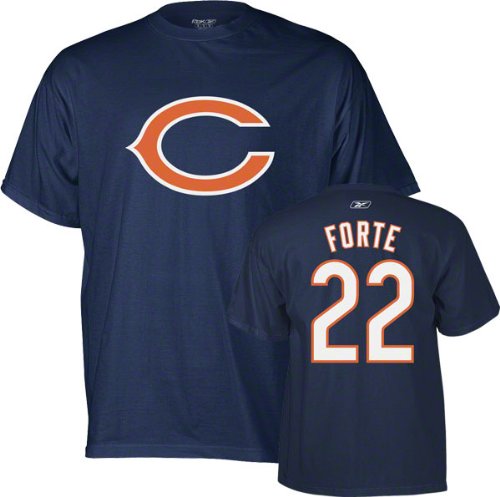 Matt Forte Chicago Bears Navy Reebok Name & Number T-Shirt