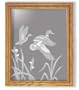 Decorative Framed Mirror Wall Decor With Mallard Ducks Etched Mirror - Mallard Ducks Decor - Unique Mallard Ducks Gift Ideas - Ready To Hang - 27'' w x 35'' h