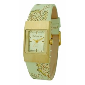 Kahuna Cream Leather Ladies Strap Watch KUS-0052L