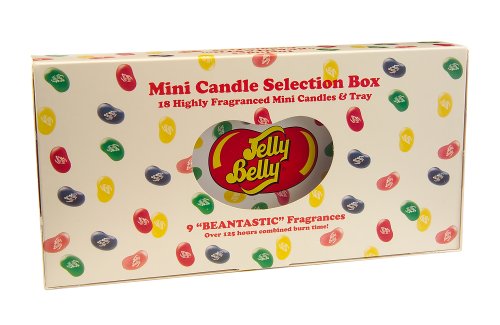 Wax Lyrical Jelly Belly Mini Candle Gift Set, 9 Different Fragranced Mini Candles & A Candle Tray Picture