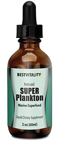 BestVitality- Natural Supper Plankton-Marine Superfood with Iron Magnesium & Omega -3 Fatty Acid and Ionic Trace Minerals-Liquid Dietary Supplement
