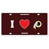 NFL Washington Redskins Styrene Plate- I Heart Style
