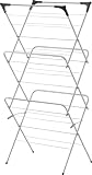 Premier Housewares 3 Tier Folding Clothes Dryer, Black Corners