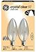 GE Candelabra Bulb, 60 Watts, 2-Bulb Pack