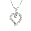 FOJO's Diamonds in Silver Heart Pendant (.25 ct. tw.)