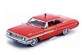 Sun Star USA - Ford Galaxie 500 Chief Fire Department (1964, 1:18, Red) diecast car model