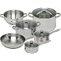 Magefesa Vesta Stainless Steel 10 Piece Cookware Set