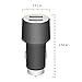 Car Charger,Yoyamo 3.1a / 15w Dual USB Ports Car Charger with Car Escape Emergency Safety Hammer Function -Rapid Portable Travel Charger for Smartphone/tablets (Black)