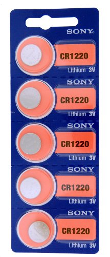 Sony Lithium 3V Batteries Size CR1220 Pack of 5