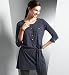 (Parent_T501115) Autograph Weekend 3/4 Sleeve Burnout Belted Tunic in Miscellaneous