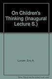 On children's thinking