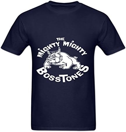 Santadra Men's Graphic Tees The Mighty Mighty Bosstones Printed Logo T-shirts M Navy
