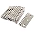 10 Pcs Silver Tone Metal Butt Hinge for Window Cupboard