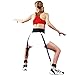 Ueasy Bounce Trainer Training Device Leg Strength and Agility Training Strap (Red-80pounds)