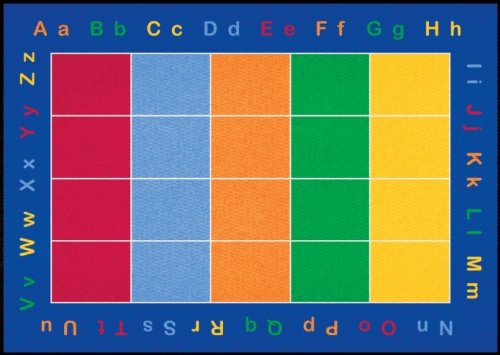 Learning Carpets ABC Squares Rug - Rectangular Large