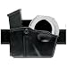 Safariland 573 Glock 17 22 Open Top Paddle Magazine Pouch with Handcuff Case (Plain Black, Right Hand)