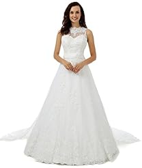  Winter Lace Applique  Ball Gown Wedding Dress 