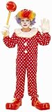 Kid's Clown Halloween Costume (Size:Medium 8-10)
