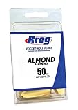 Kreg CAP-ALM-50 Almond Plastic Plugs 50-Count