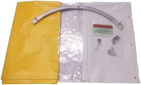 Singer Safety Super-Vision Glidewall Track and Roller Partition Kit, 4' Curve Width X 8' Height