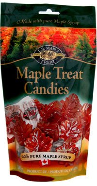 Hard Maple Flavored Candies in a Maple Leaf Shape, Made with Real Maple Syrup,... by L.B. Maple Treat Quebec Canada largest independent grower producer of pure maple syrup