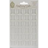Epiphany Crafts 474131 Epiphany Clear Bubble Caps-Square 25