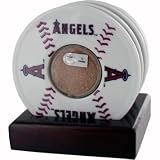 Los Angeles Angels of Anaheim Coasters w/ Game Used Dirt (Set of 4)