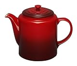 Le Creuset Stoneware Classic Grand Tea Pot, Cerise