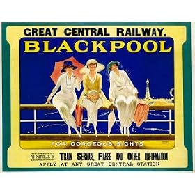 Blackpool (B) - Large Metal Wall Sign