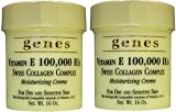 GENES Vitamin E Swiss Collagen Creme - 16 oz (2 PACK - Total 36 oz)